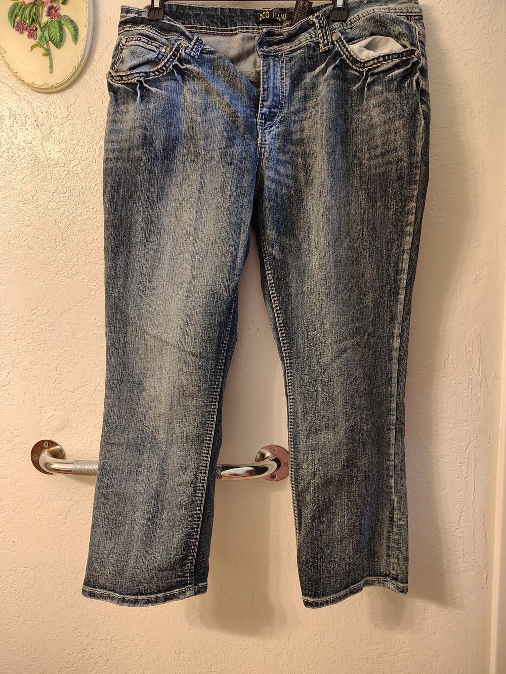 ZCO Jeans Faded Blue Straight Leg Jeans